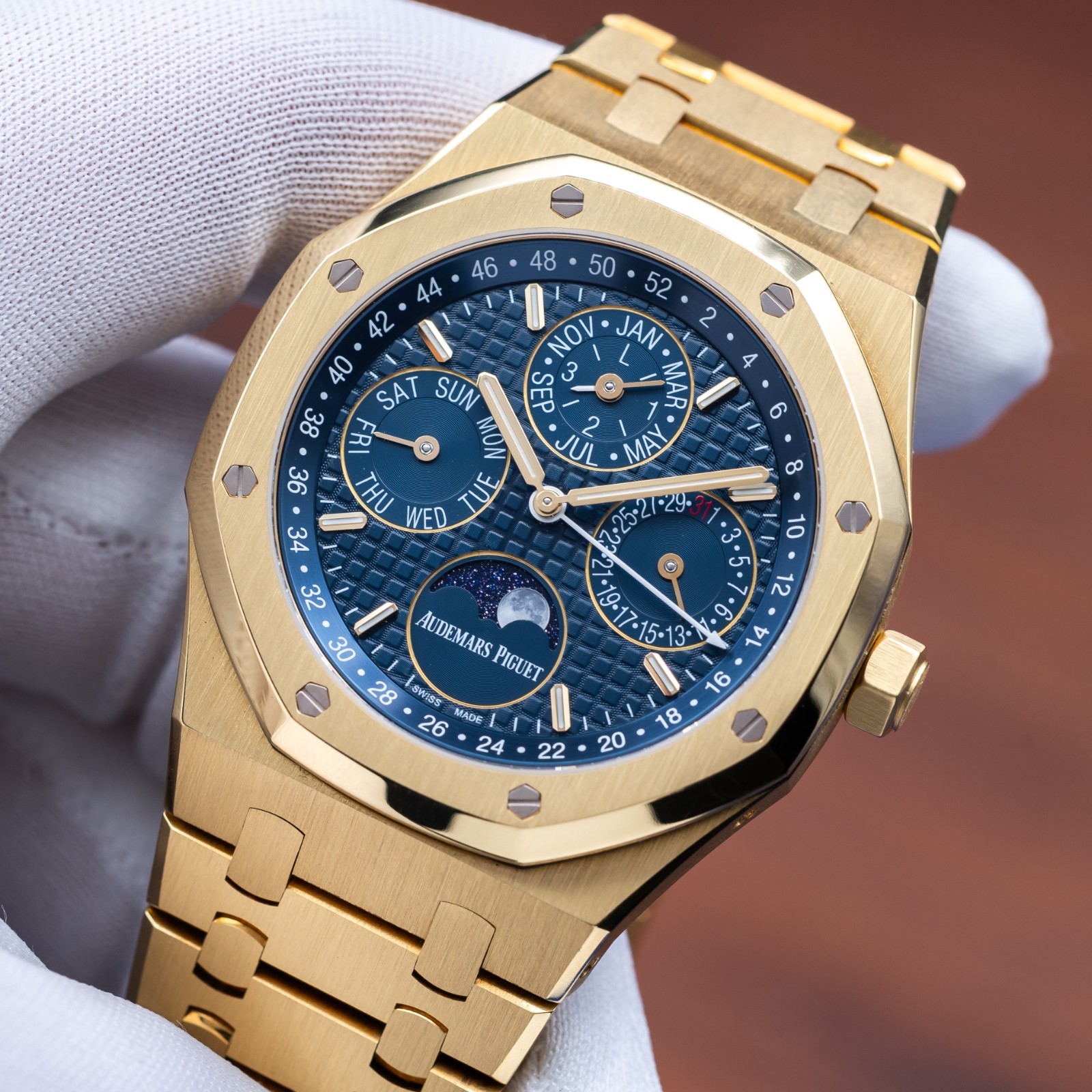 AUDEMARS PIGUET Royal Oak Perpetual Calendar Blue Dial 26574BA.OO.1220BA.01