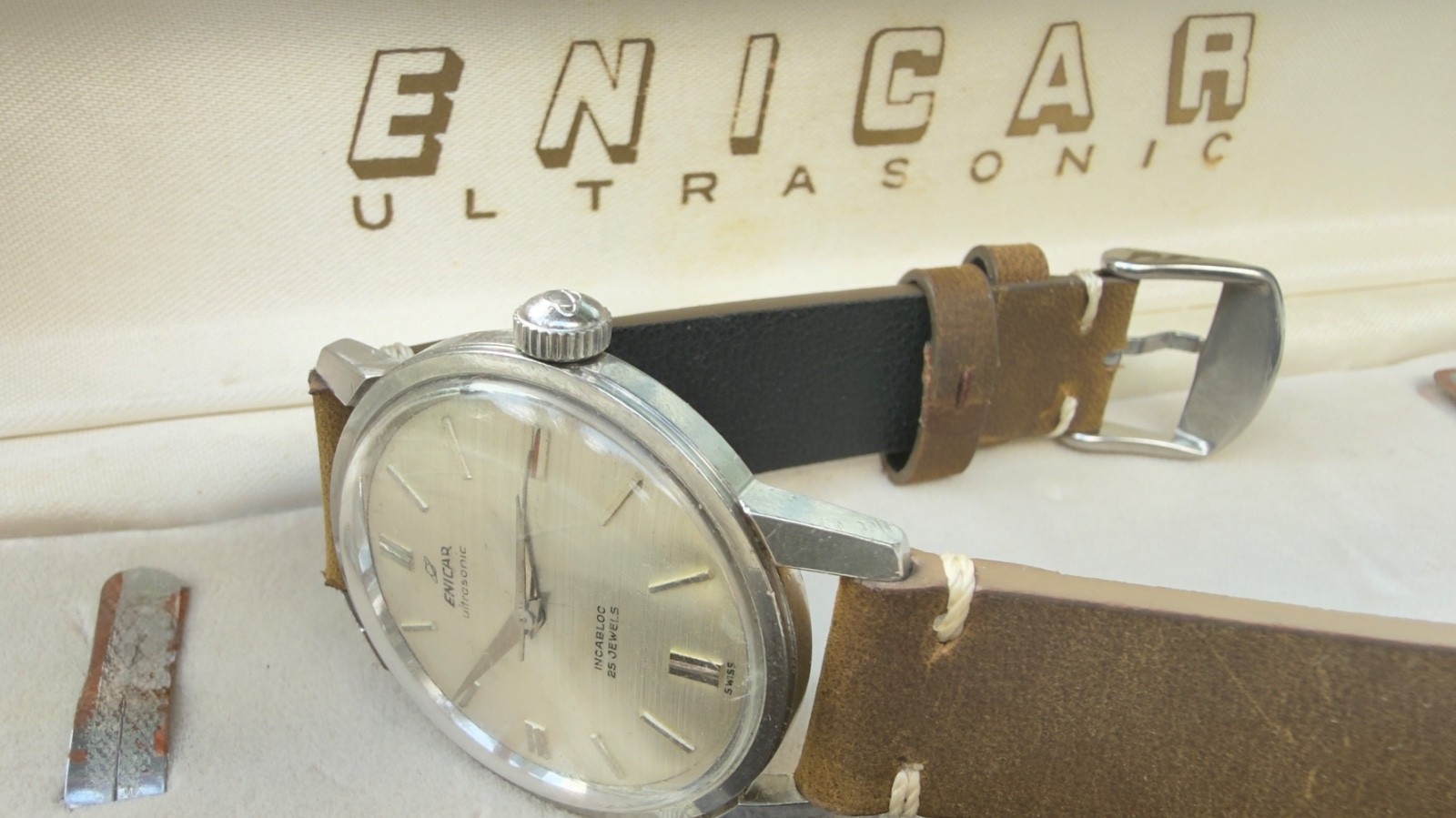 Vintage Enicar Ultrasonic Seapearl – 25 Jewels – Original Dial – Original Signed