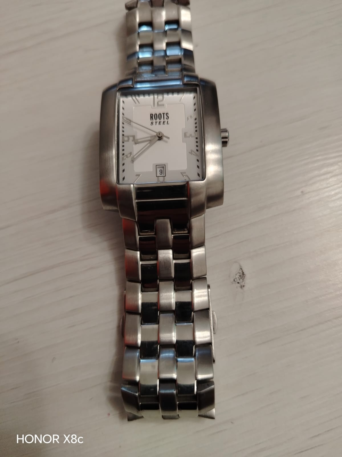 Roots Steel Metropolis R589 Stainless Steel Rectangular Men’s Watch – Japan Movt