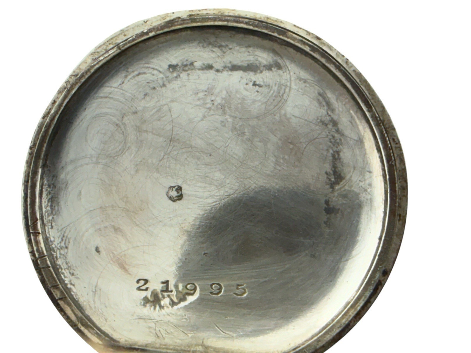 Antique Sterling Silver Pocket Watch 29mm RUNS GREAT