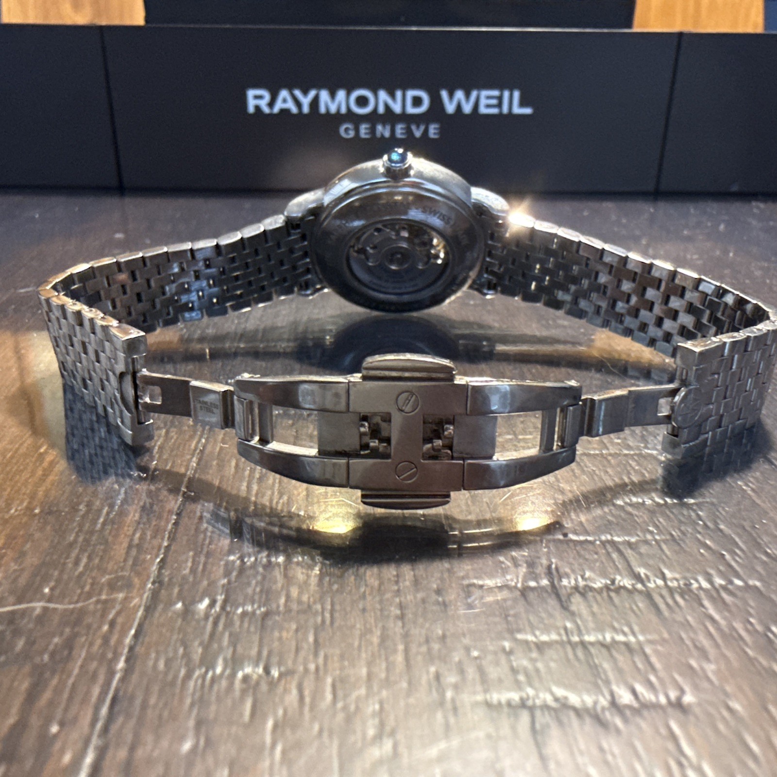 Raymond Weil Maestro 2627-ST-00994 Automatic MOP Diamond Watch Box Papers