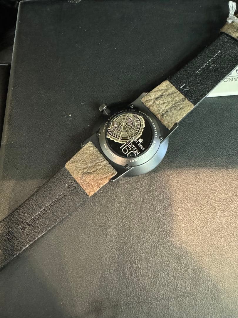 Junghans FORM A 027/4132 00 Watch 39.3mm Black PVD Leather Edition 160 Limited