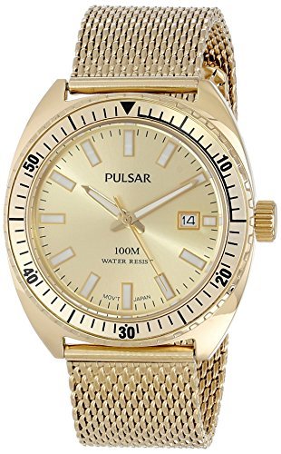 New Pulsar Men’s PS9230 Analog Display Japanese Quartz Gold Watch