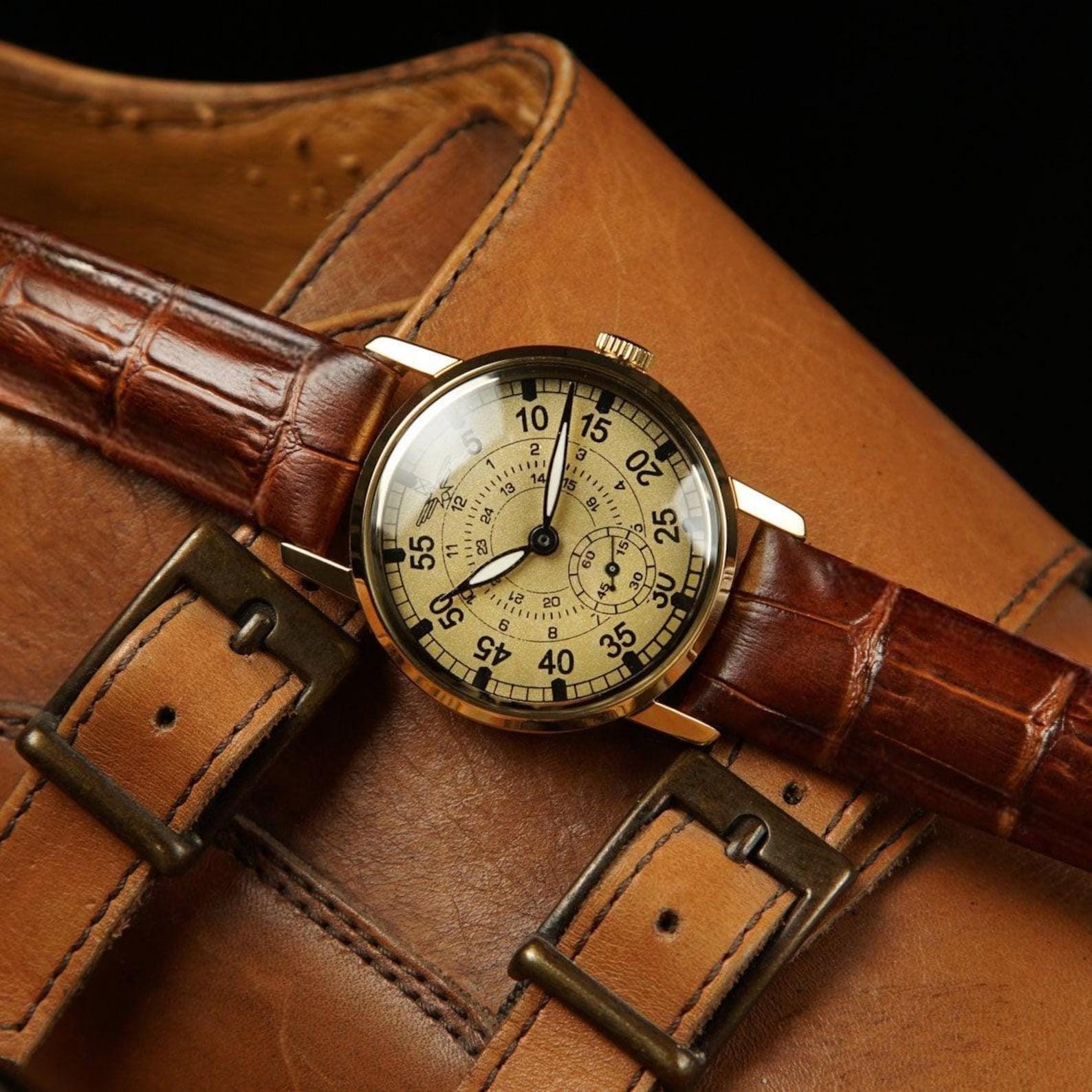 Vintage Aviation Mens Watch “ZIM Heritage” Rare 1980s Soviet – USSR Pilot Dial