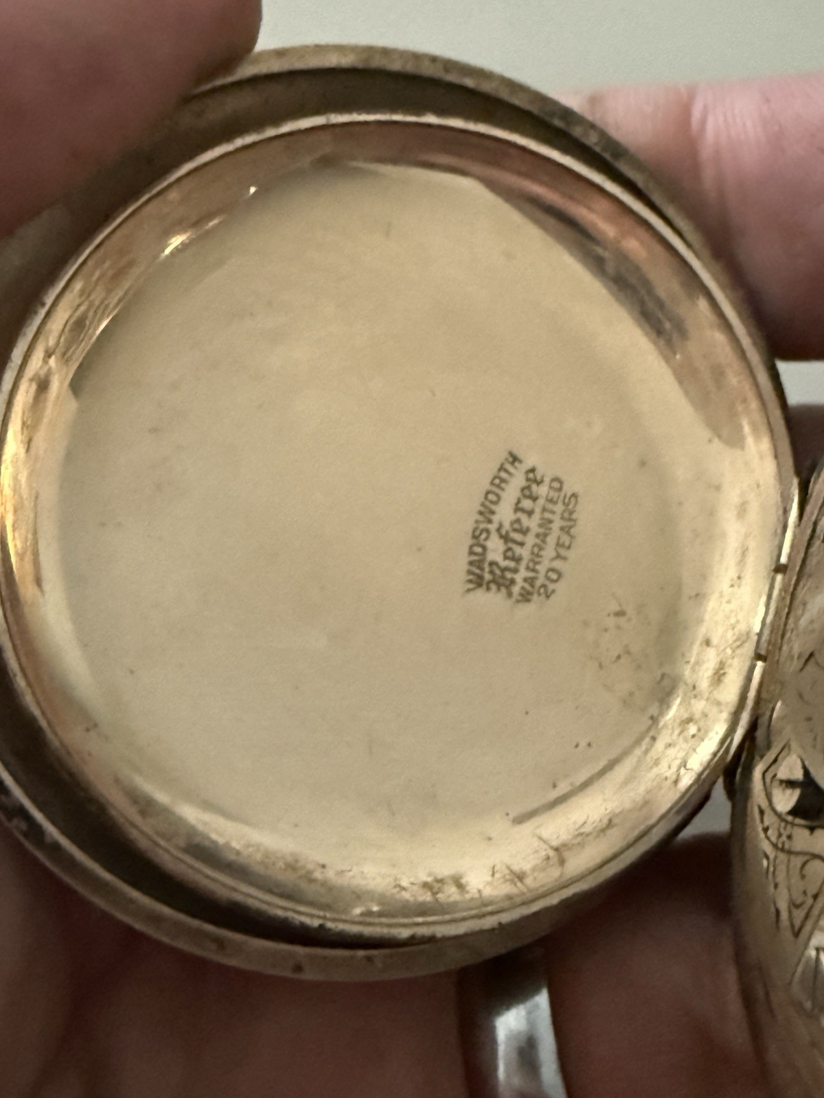 18s Full Hunter 20 Years Gold Filled Pocket Watch Scrap Parts
