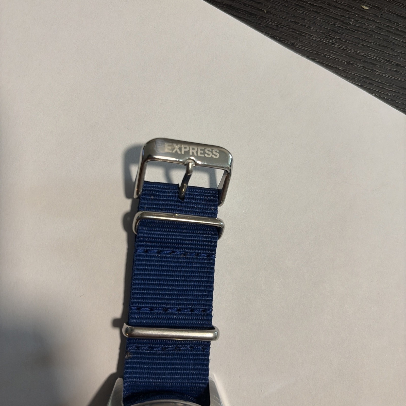 Stylish unisex Express Cobalt blue watch with fabric band