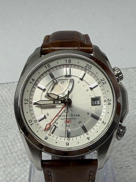 Orient Star DJ00-C3-B GMT White Dial Automatic Mens From Japan #3416