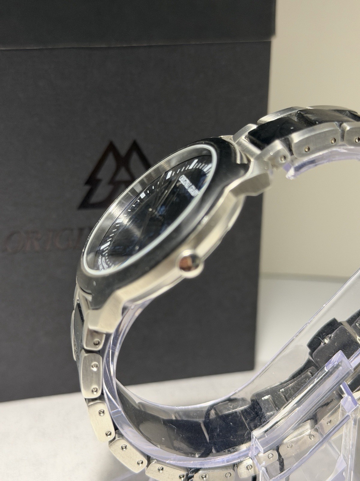 Original Grain Forest Fire Resin 43mm Black/Blue!SLEEK! MSRP $179!! ⚫️?