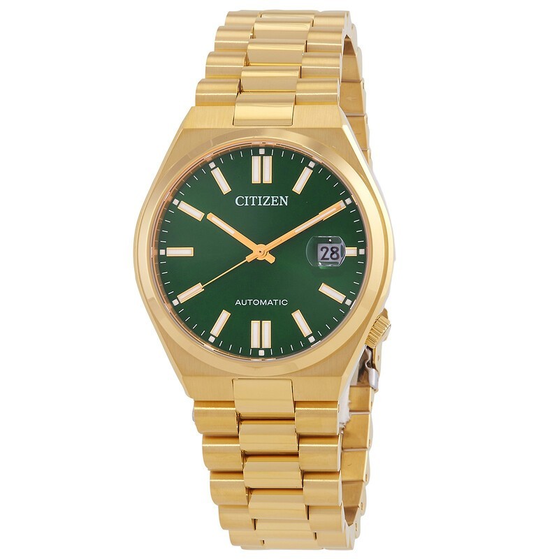 Citizen Men’s Tsuyosa Automatic Green Dial all Gold Tone SS Watch # NJ0152-51X