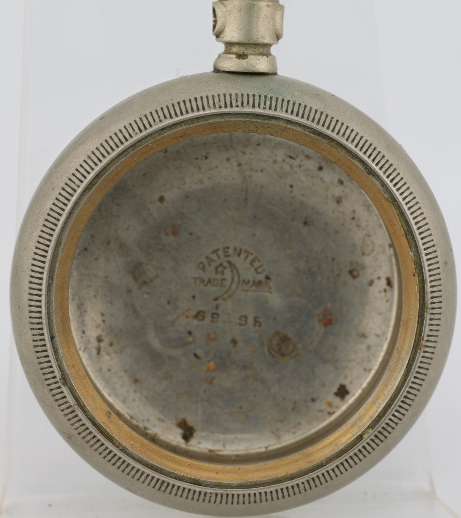 TRADEMARK CRESCENT HINGED 18s POCKET WATCH CASE 58.17mm, 45mm MOVEMENT SEAT (M8)