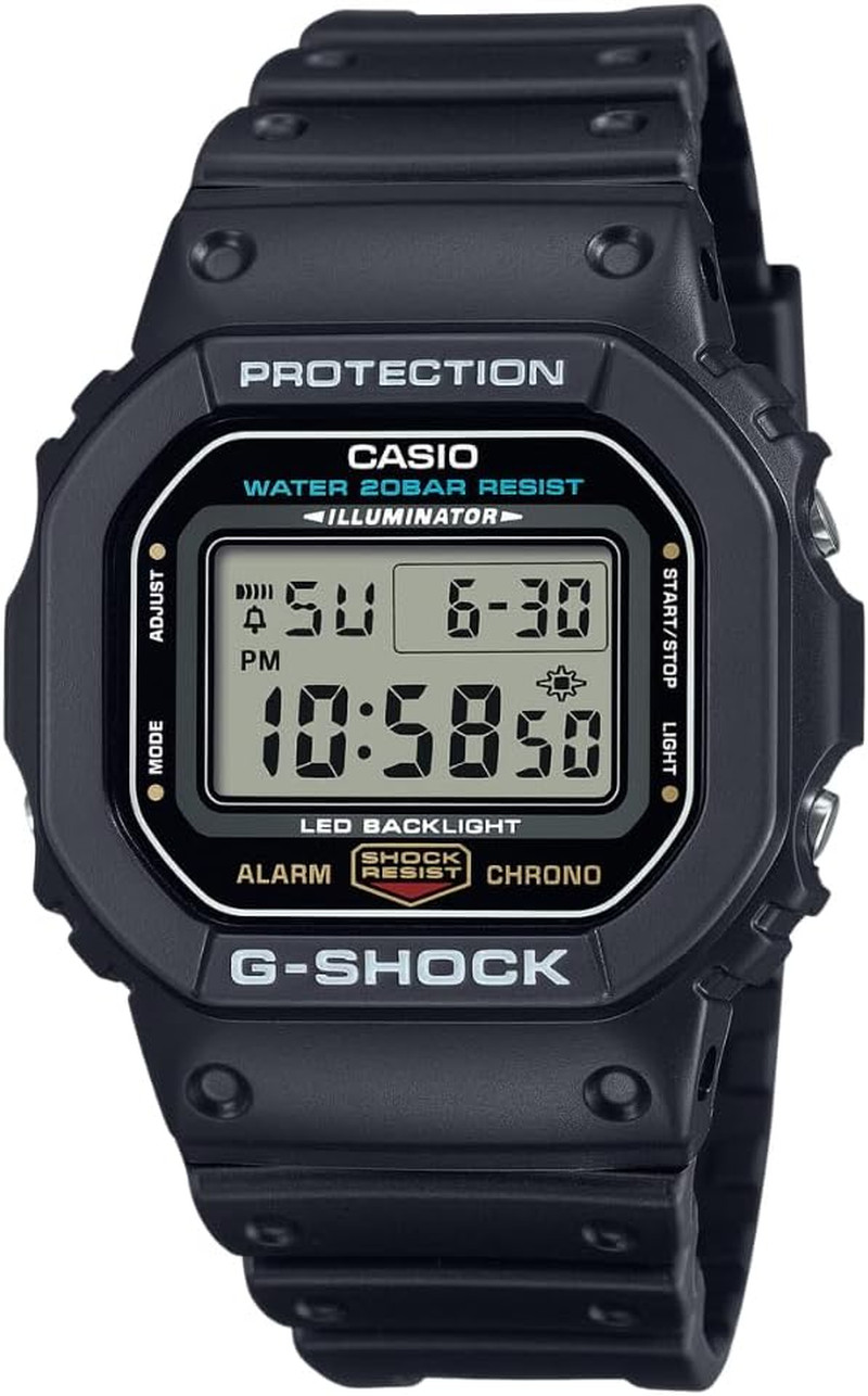 Casio G-Shock Resistant DW5600UE1V Men’s Water Resistant Black Resin Sport Watch