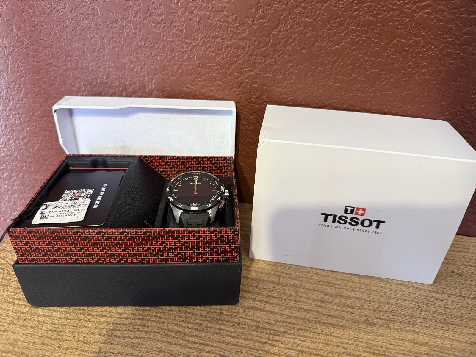 Tissot T-Touch Connect Solar 47.5mm Black Dial Watch T1214204705100 A.D.