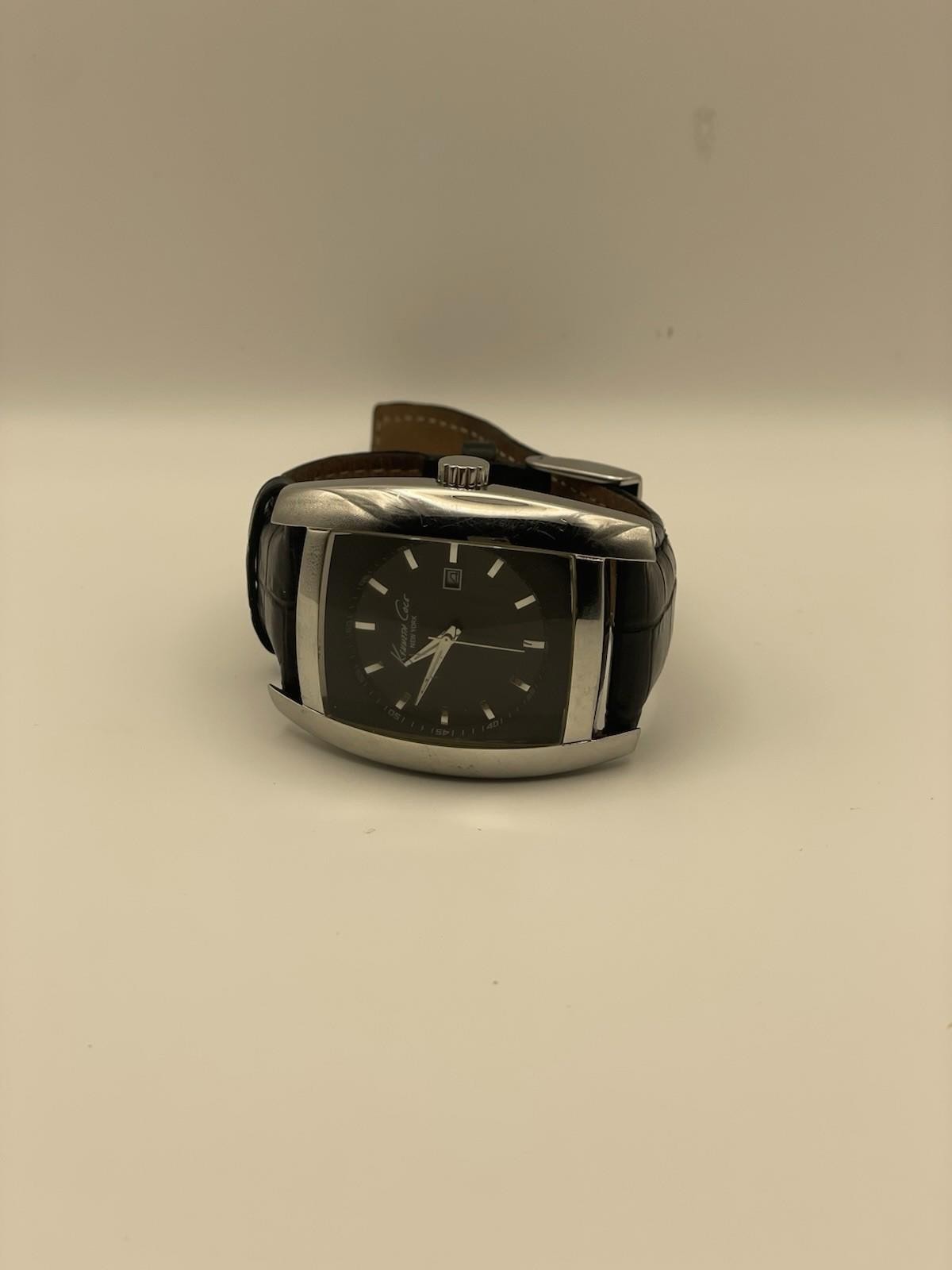 Kenneth Cole New York Men’s Watch Classic Black Leather Strap
