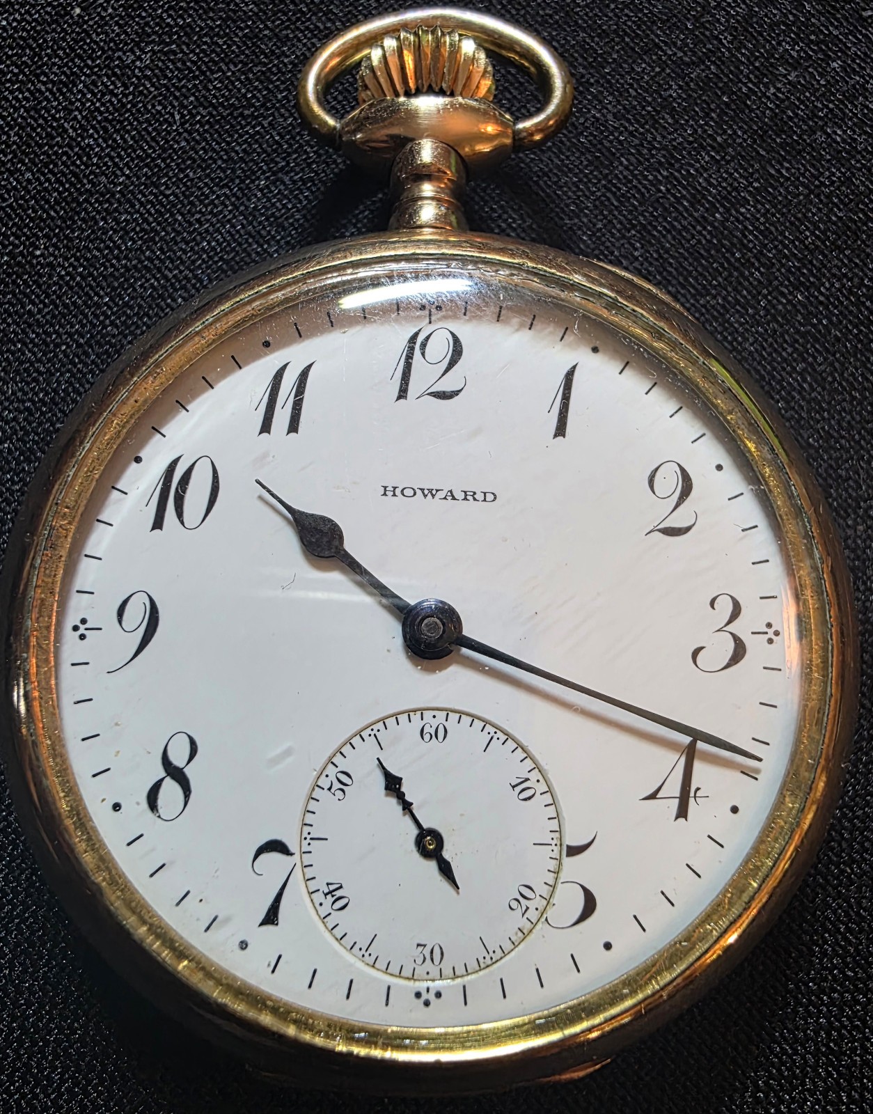 Howard Pocket Watch (Keystone) 16S, 17 J. Keystone / J.Boss 14k Gold Filled Case