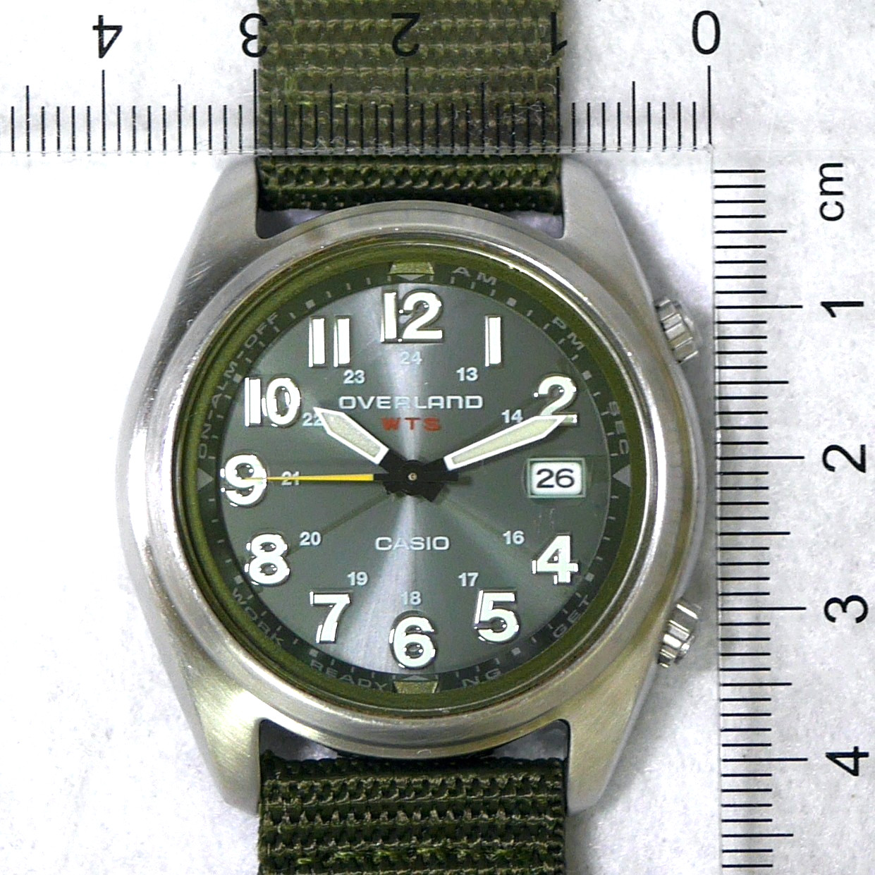 CASIO OVERLAND OVW-100BJ Solar Backlighat Luminous Men’s Field Watch 2007 Japan