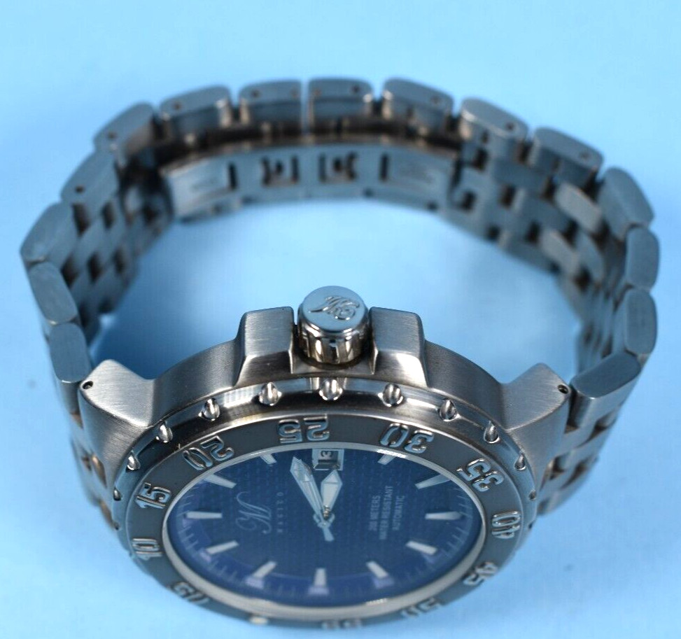 MAGICO MENS AUTOMATIC WATCH Blue Carbon Fiber dial, WR660 Ft 21 JEWELs Miyota