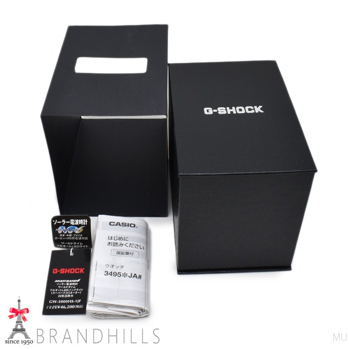 Casio G SHOCK Men’s Watch 5000 Series Solar Radio Digital SS Resin GW 5000HS 1JF