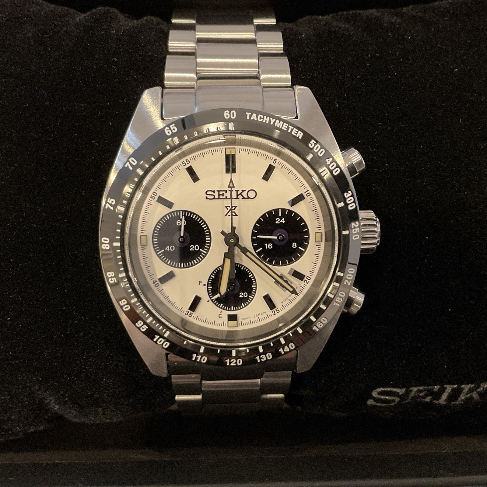 Seiko Prospex Speedtimer Solar Quartz Chronograph Tachymeter 39mm 100m Steel