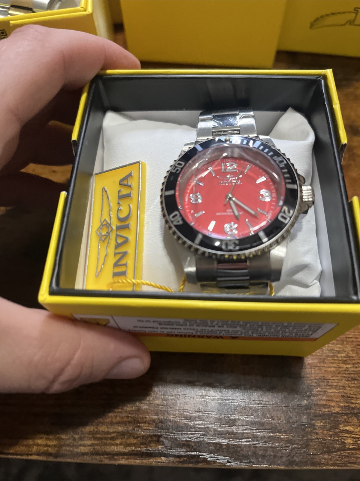 Invicta Specialty Rowan Men’s Watch 40mm Stainless Steel Red Quartz 49350 NIB