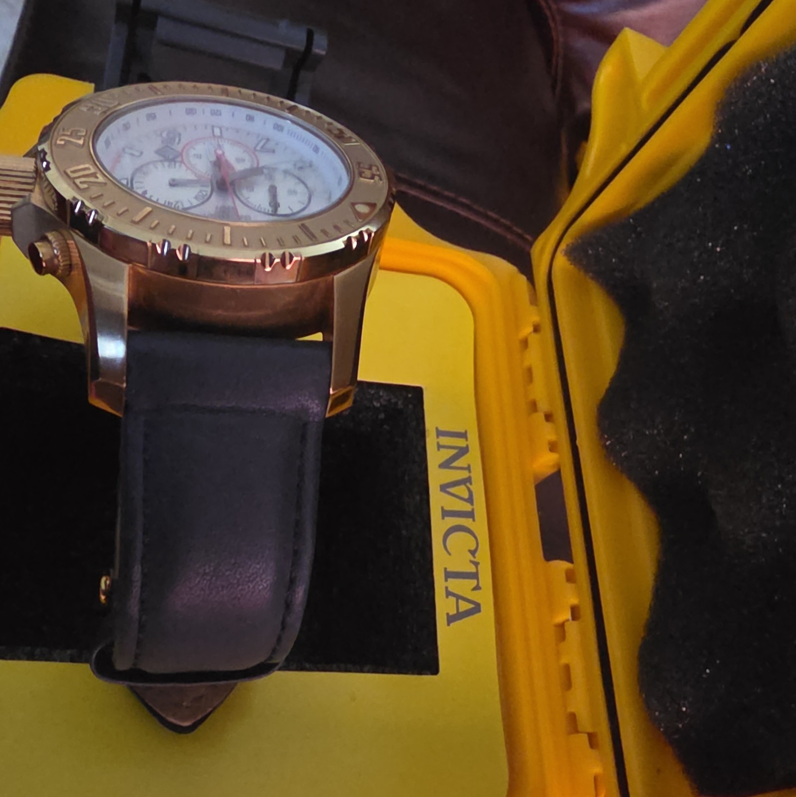 Invicta Men’s II Collection Sport Chronograph features a prominent 50mm
