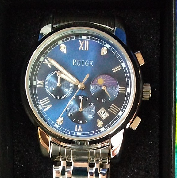 Men’s Ruige Watch – Stainless Steel, Water Resistant