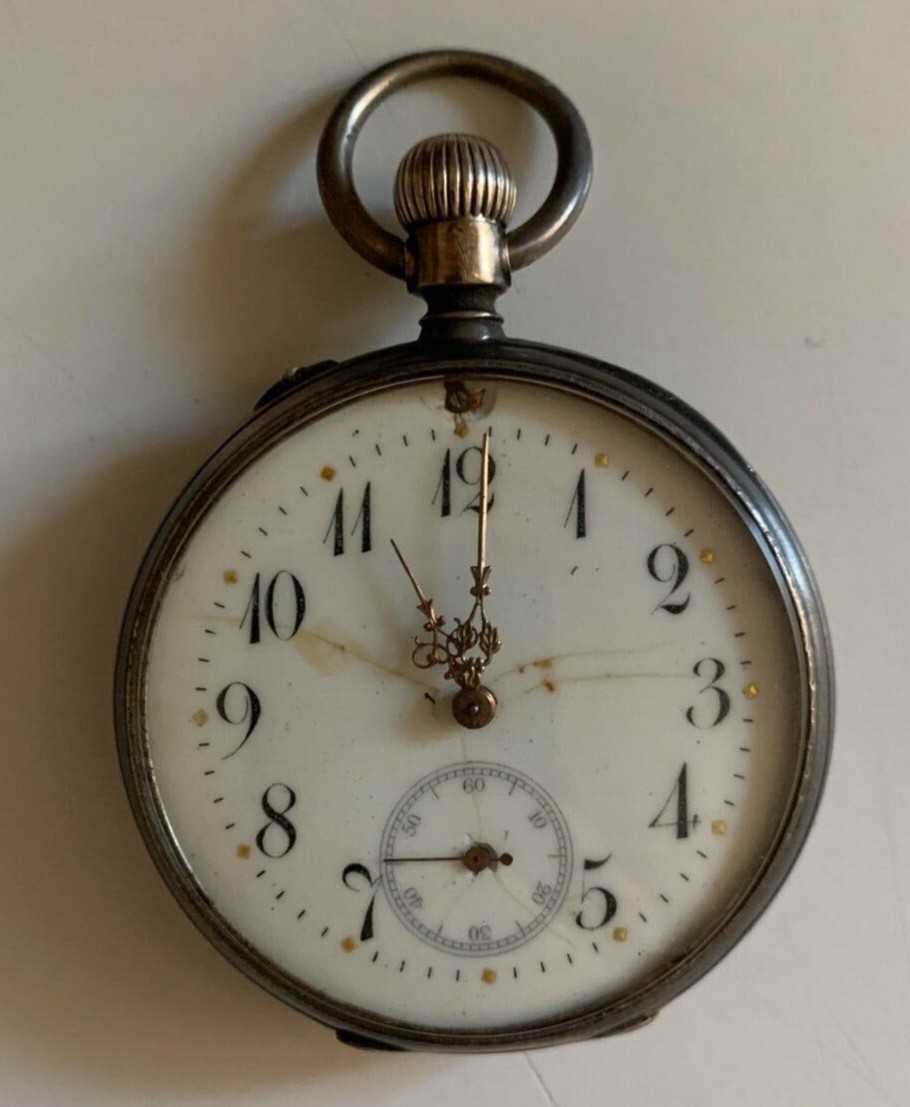 1800s Tissot (L. M. Lilpop – Watchmaker from Poland) Pocket Watch WORKING