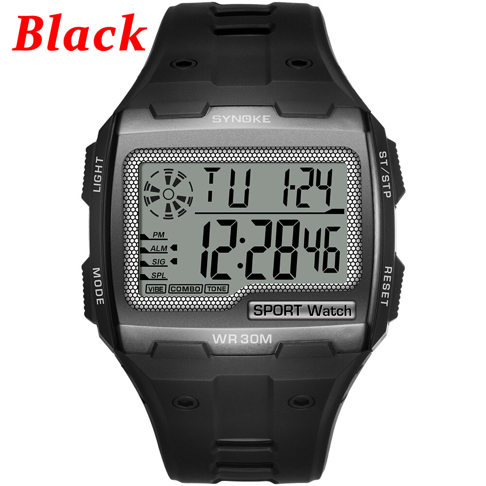 Men’s Waterproof Watch Military Tactical LED Backlight Display Sports Wristwatch