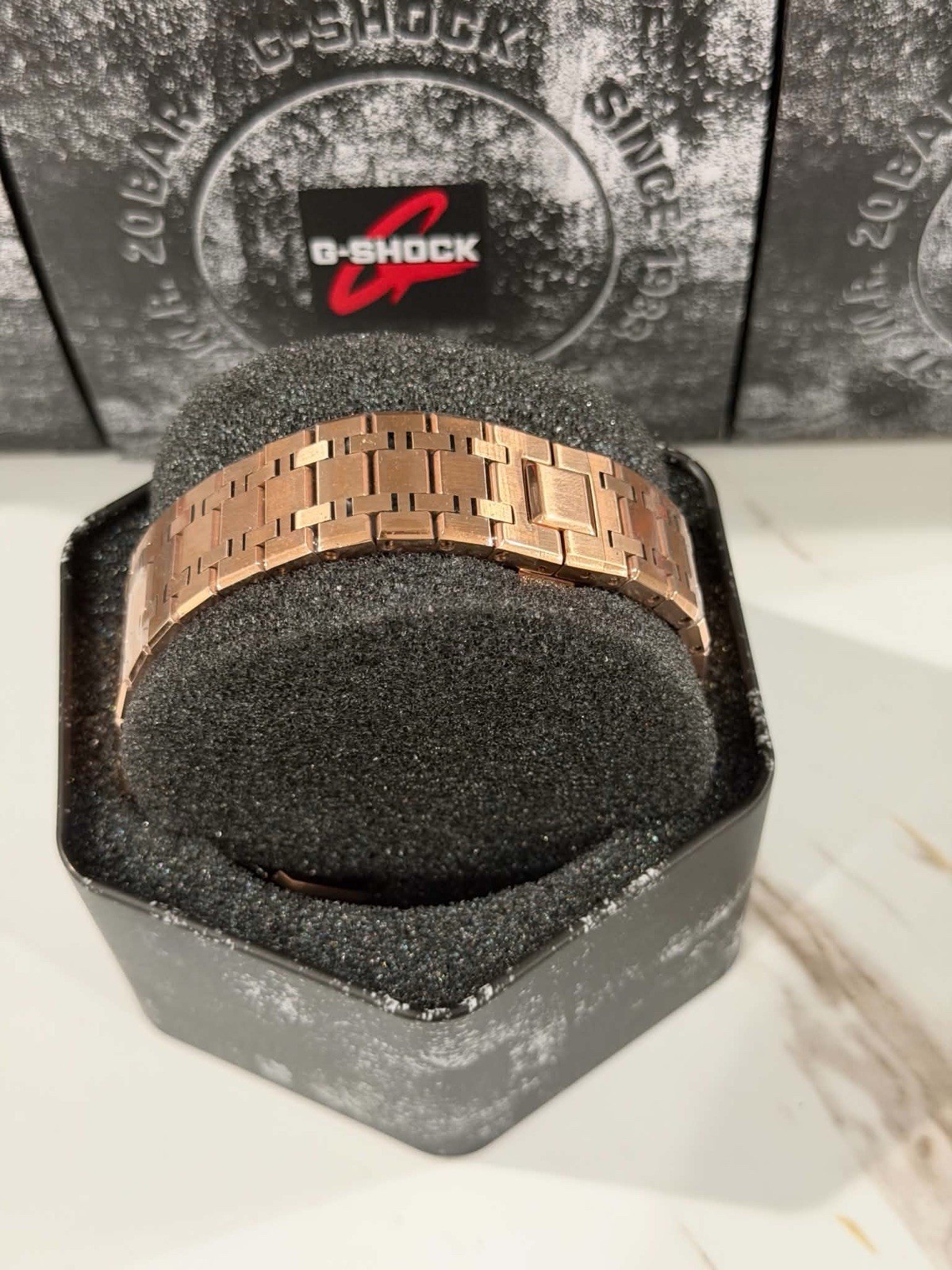 Casio GA-2100 G-Shock Watch – Sandblasted Metal Case Mod – Black Dial