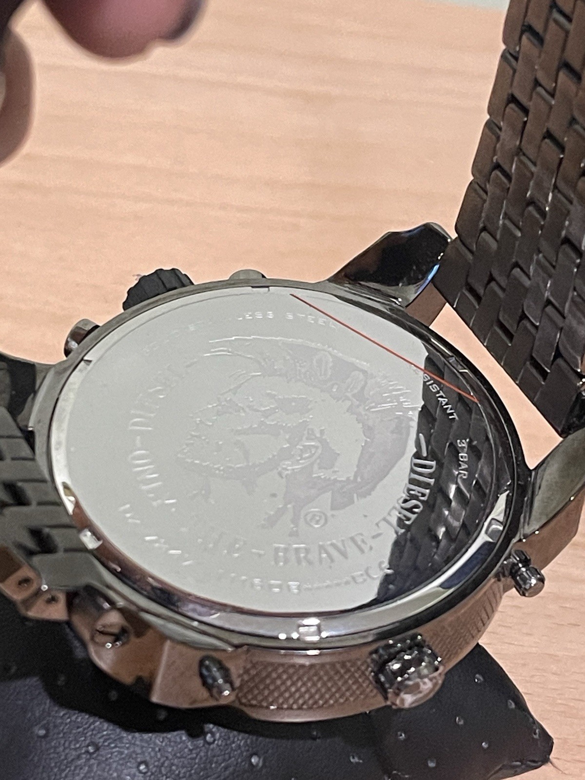 Diesel Mr Daddy Oversized Chronograph Watch DZ7247 3 Bar Gun Metal New Batteries