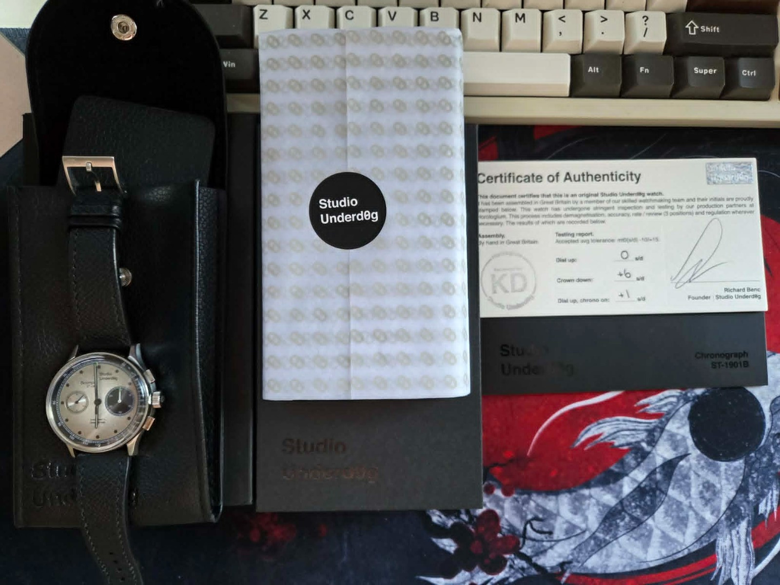 Studio Underd0g Goofy Panda Chronograph Watch Full Box Papers Brand New
