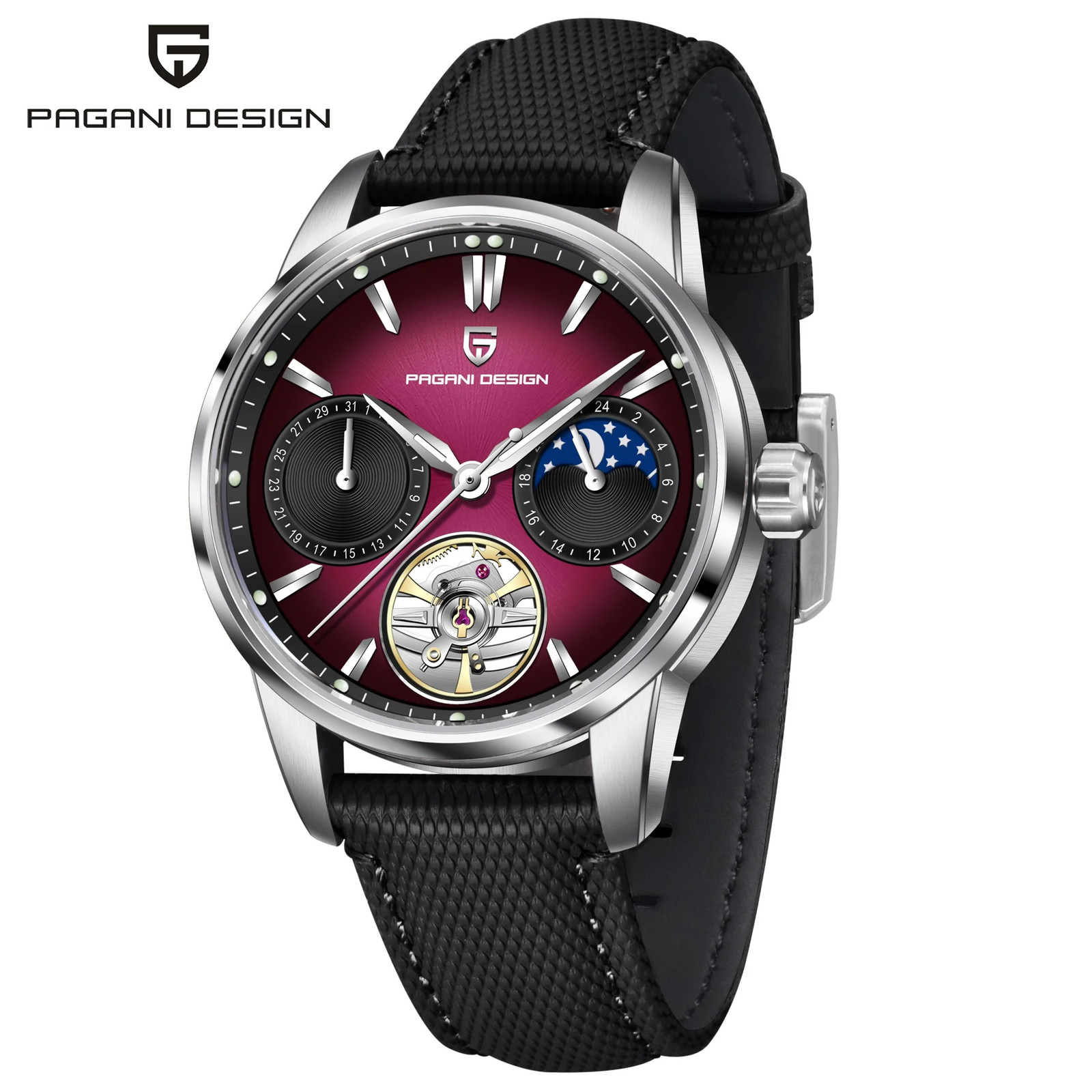 2026 Men Mechanical Watch 41mm Sapphire Crystal Stainless Steel Waterproof