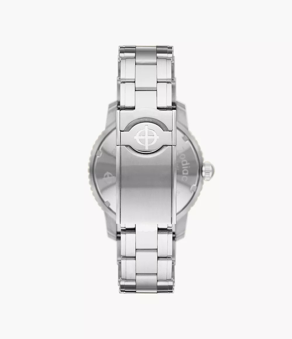 Zodiac Super Sea Wolf GMT Black Dial Steel Bracelet Watch ZO9405