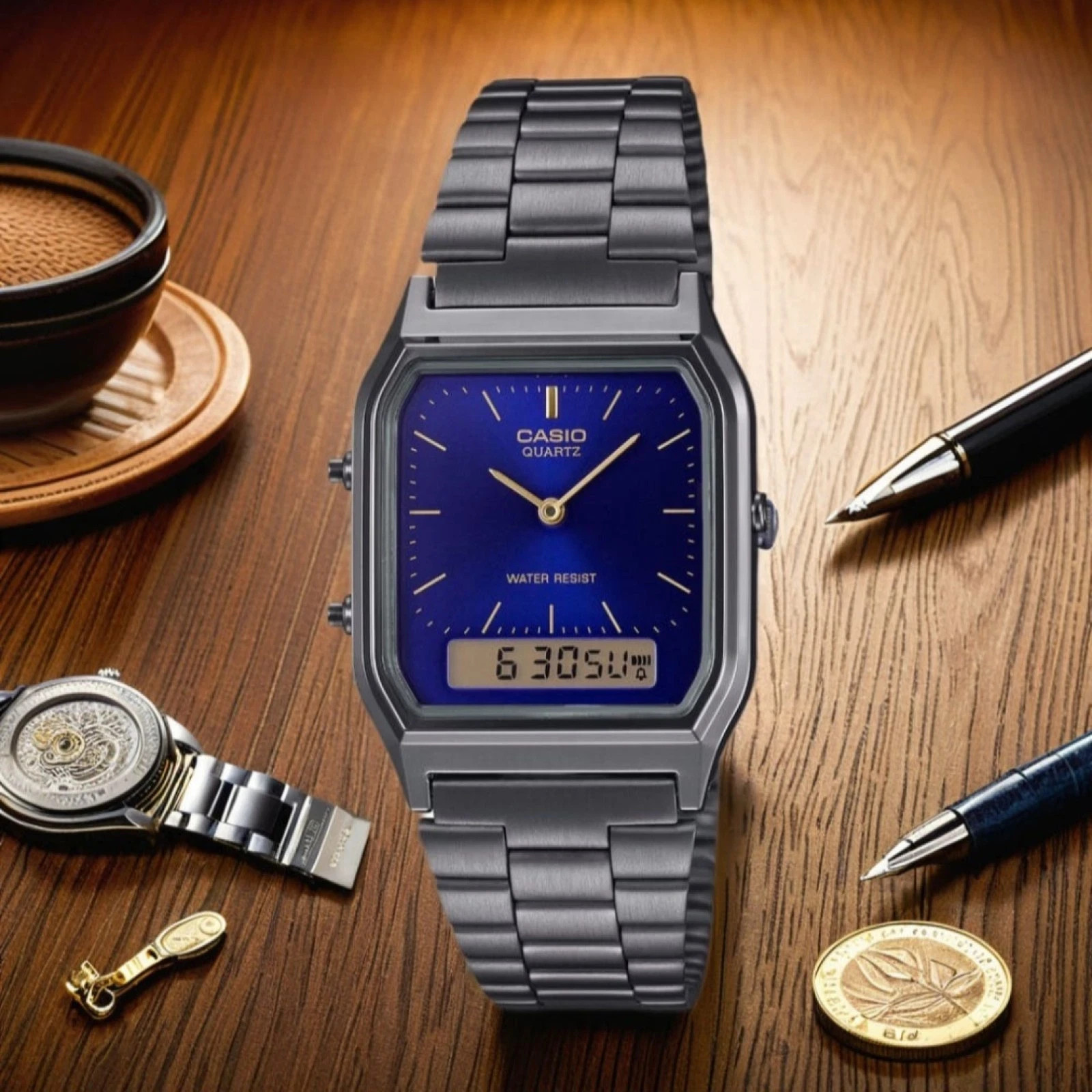 Casio Watch Retro Vintage Series Digital Unisex AQ-230GG-2A New Fast Shipping