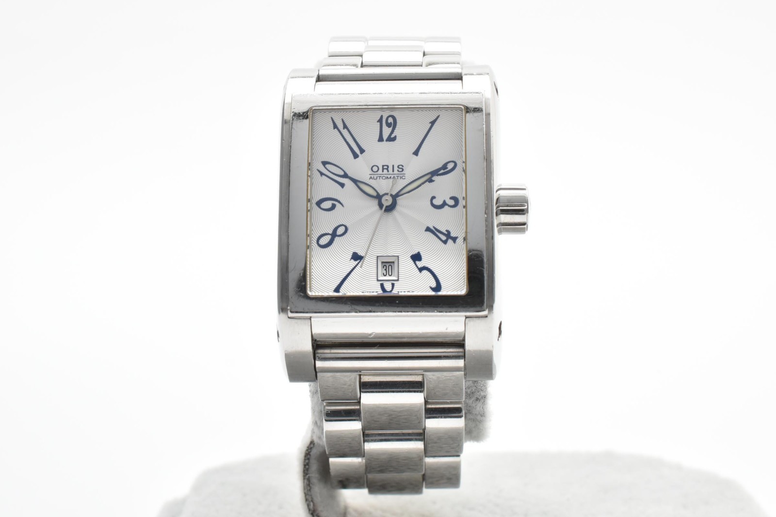 [Exc+5] ORIS 7525 Miles Rectangular Automatic White Dial Woman’s Watch JAPAN
