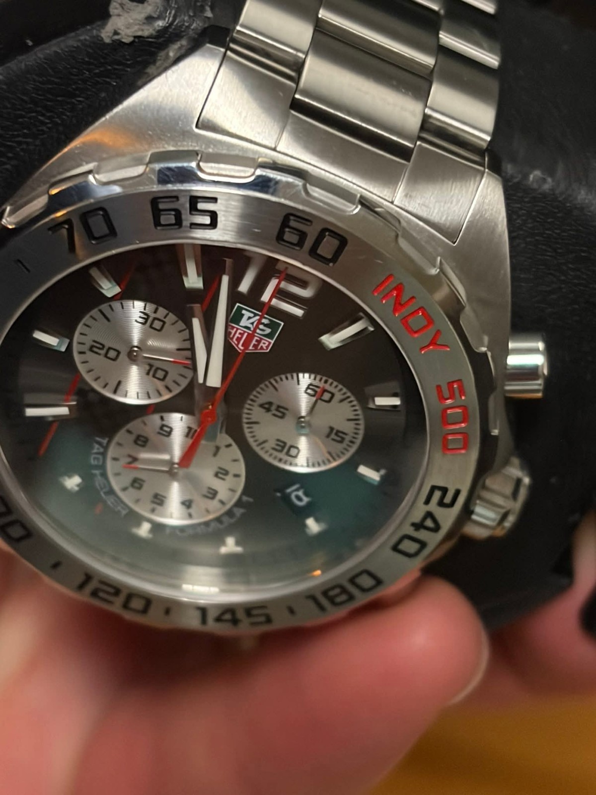 TAG Heuer Formula 1 Quartz Chronograph Date Gray Dial 200m 43mm Steel