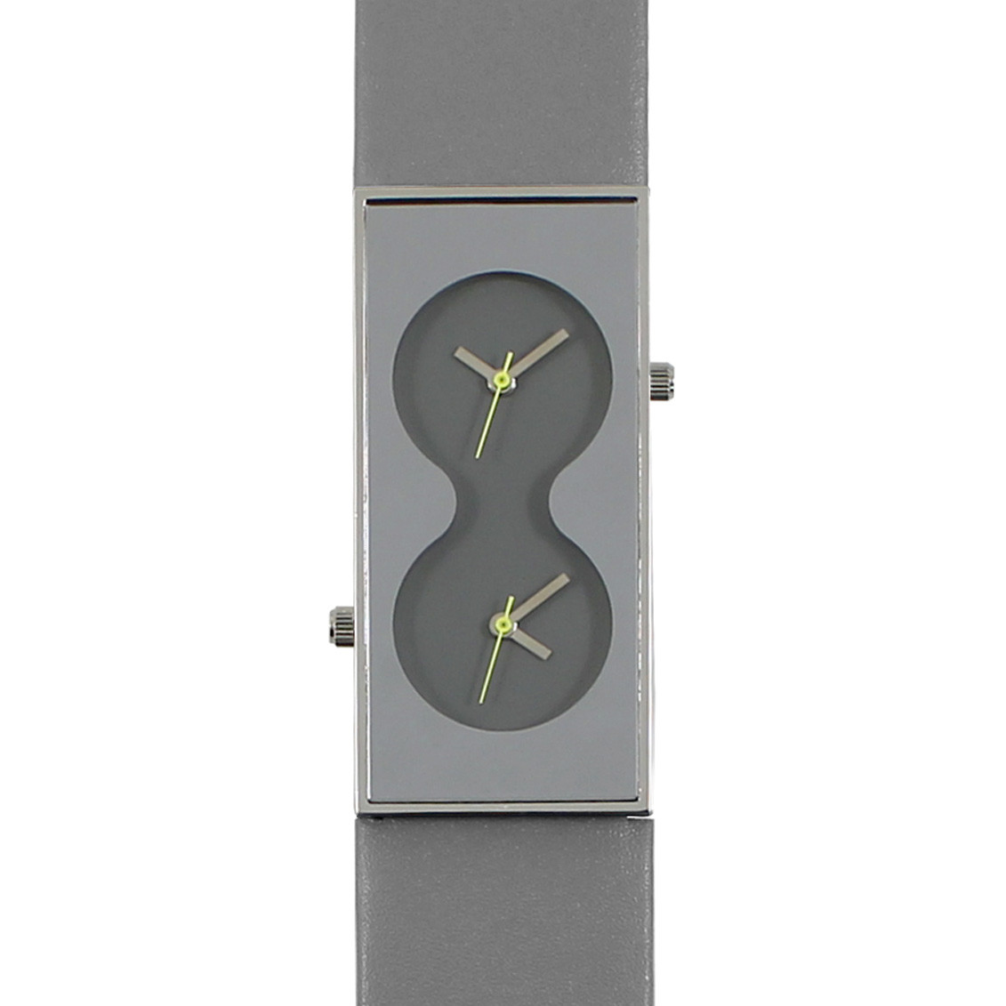 Vintage ACME Studio “Bi – Grey” Dual-Time Wrist Watch by KARIM RASHID NEW