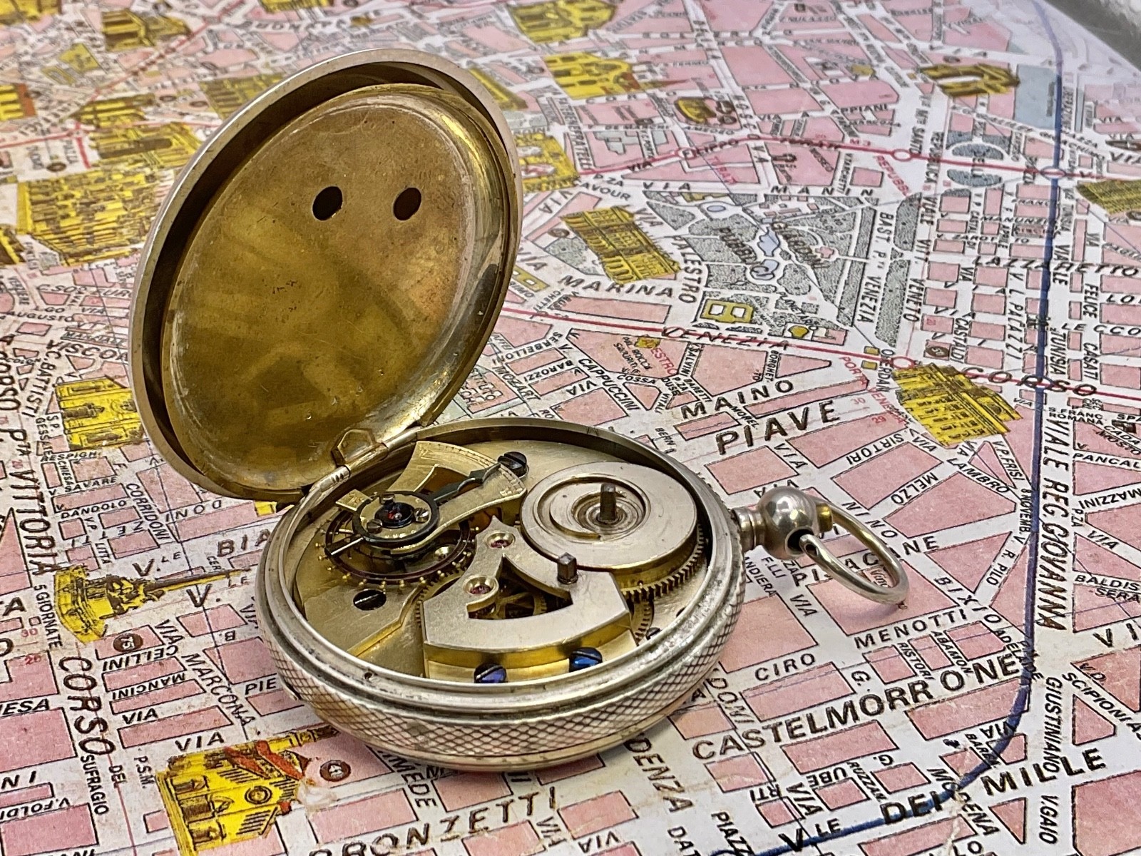 Duplex . Silver Metal Soaps. 1870 . POCKET WATCH