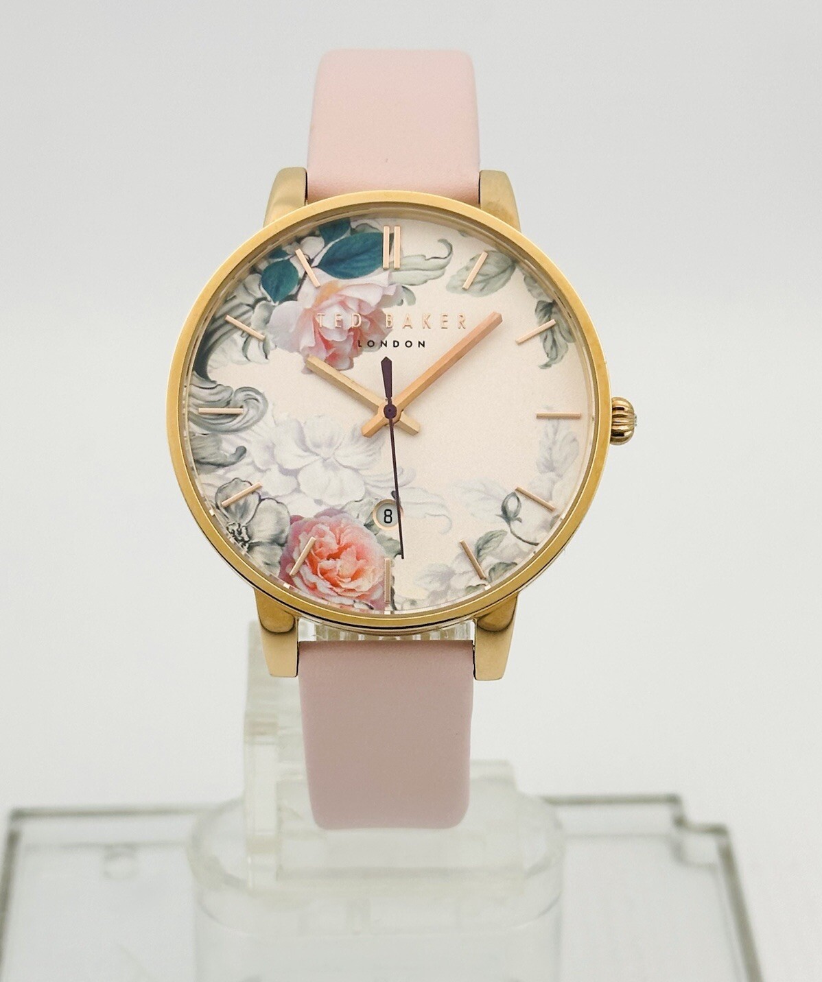 Ted Baker Women’s 10030653 Classic Multicolour Dial With Pink Leather RG Watch