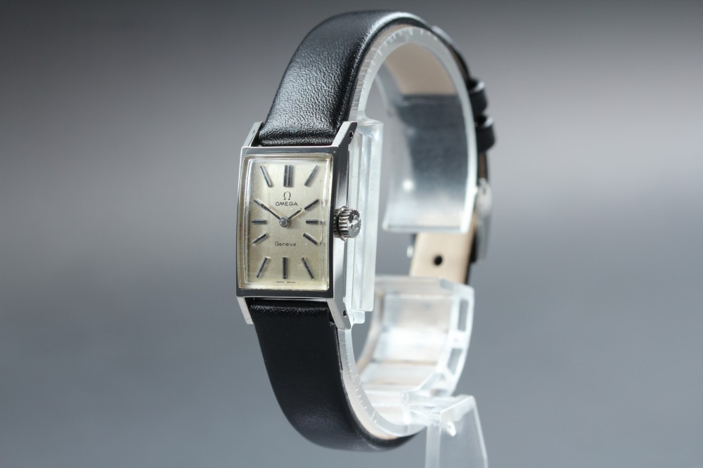 OMEGA Geneve 511.357 Cal.485 Silver Tank Rectangular Manual 15mm Ladies Watch