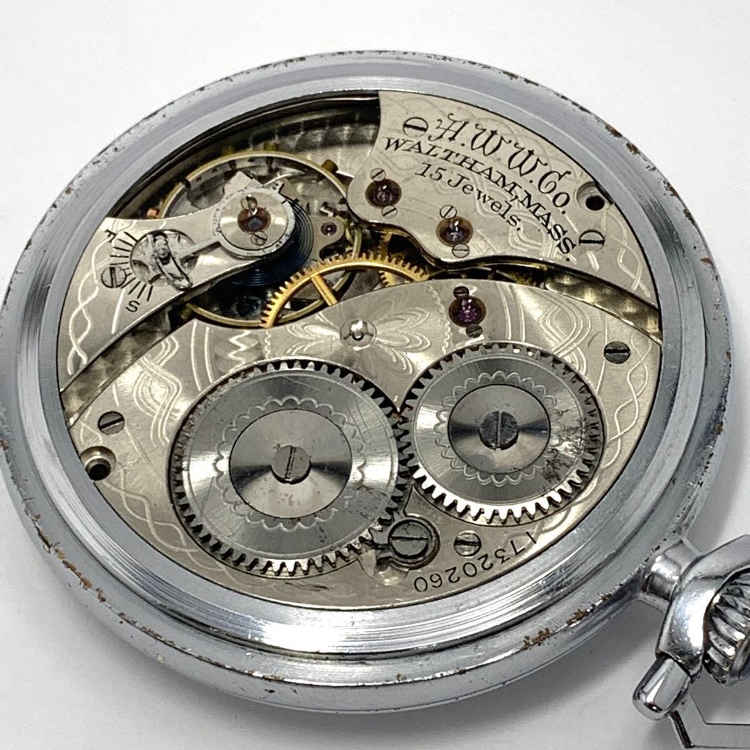 Waltham Manual Wind Small Seconds Pocket Watch Analog Display Collector