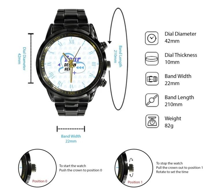 Nier: Automata 10th Anniversary Black Stainless Steel Watch