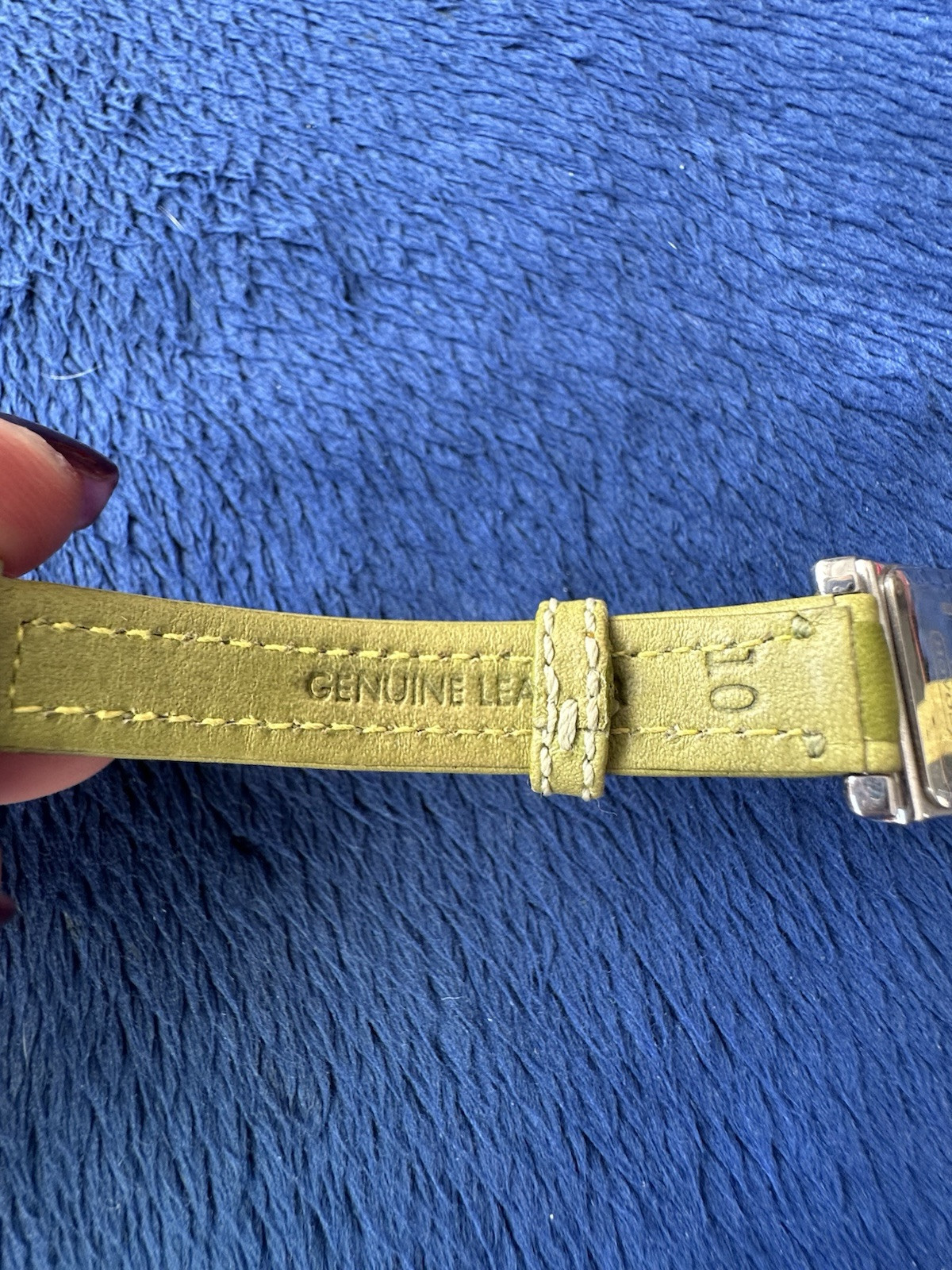 Vtg Women’s Coach Olive Green Women’s Watch, 0820, 8.5in Long