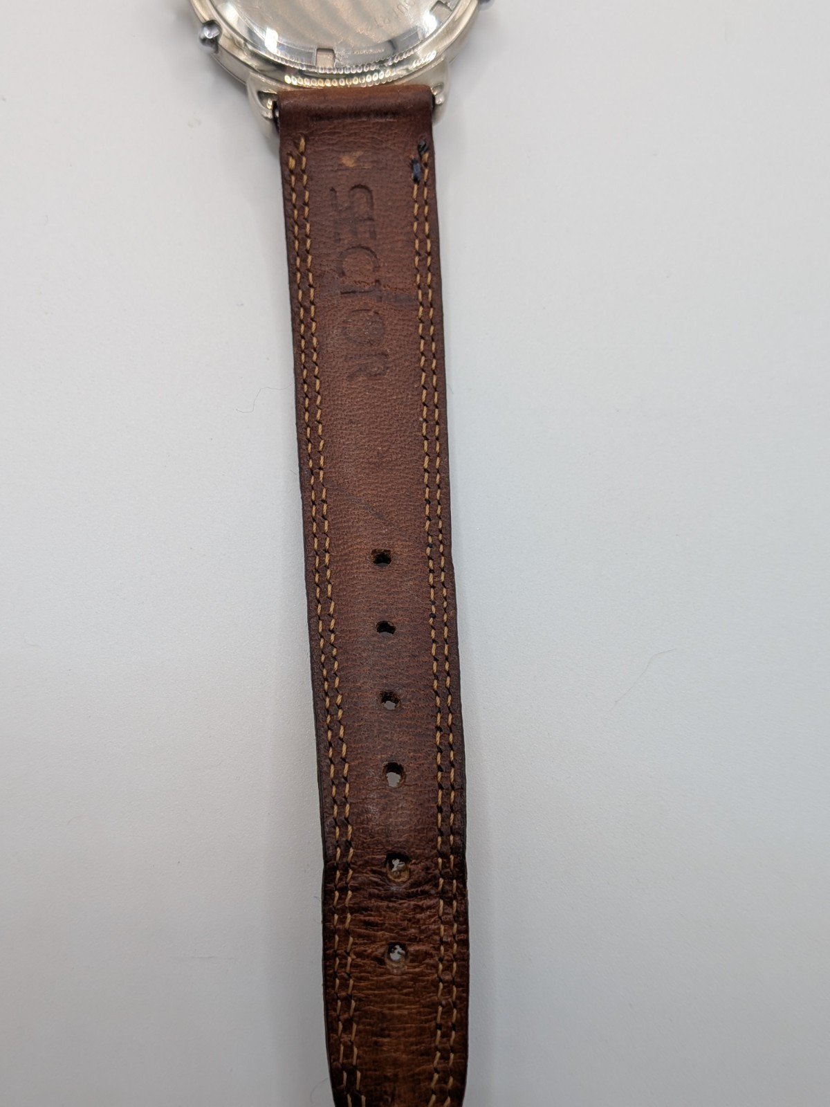 Classic Blue SECTOR Adventure Swiss Made Wrist Watch With Brown Leather Band