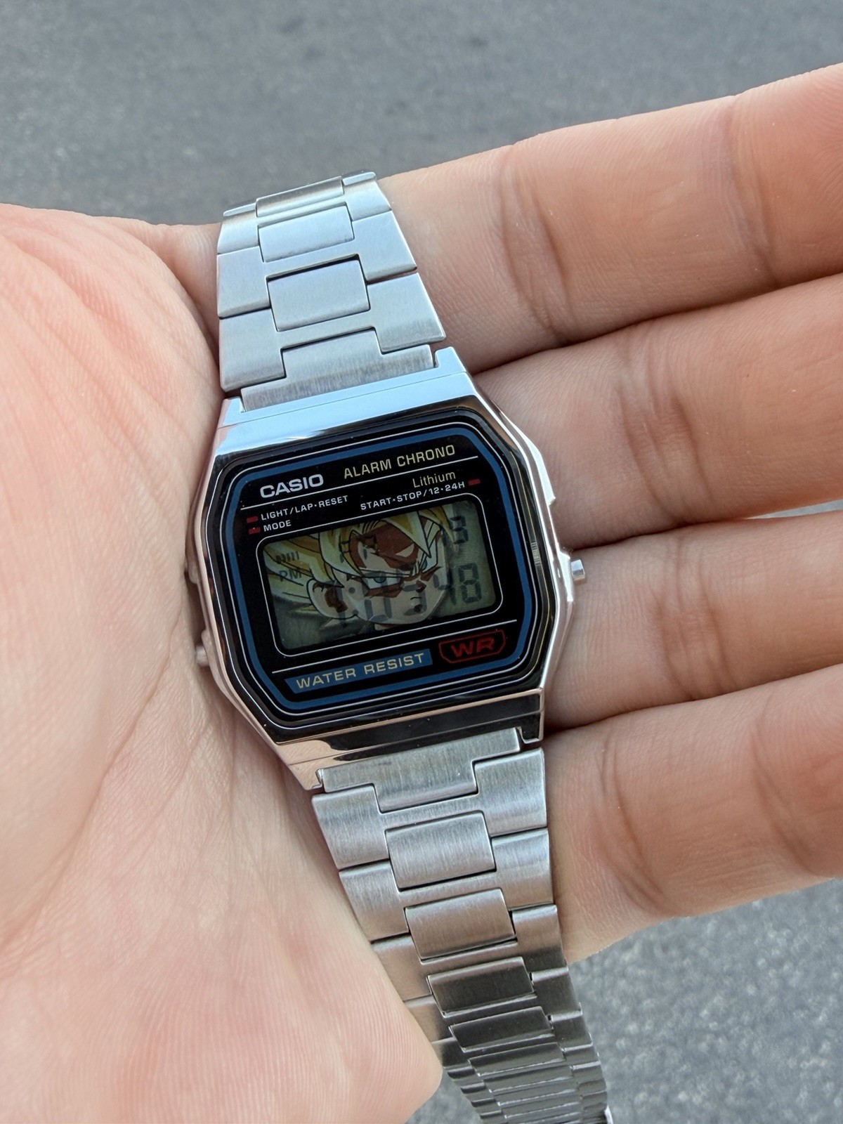 Casio A158WA Digital Watch Metal Band Card MOD (read description)