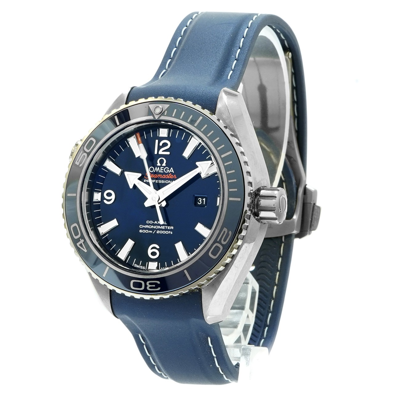 Omega Watch Planet Ocean 600M Seamaster – Inventory 8091 Titanium 38mm Rubber