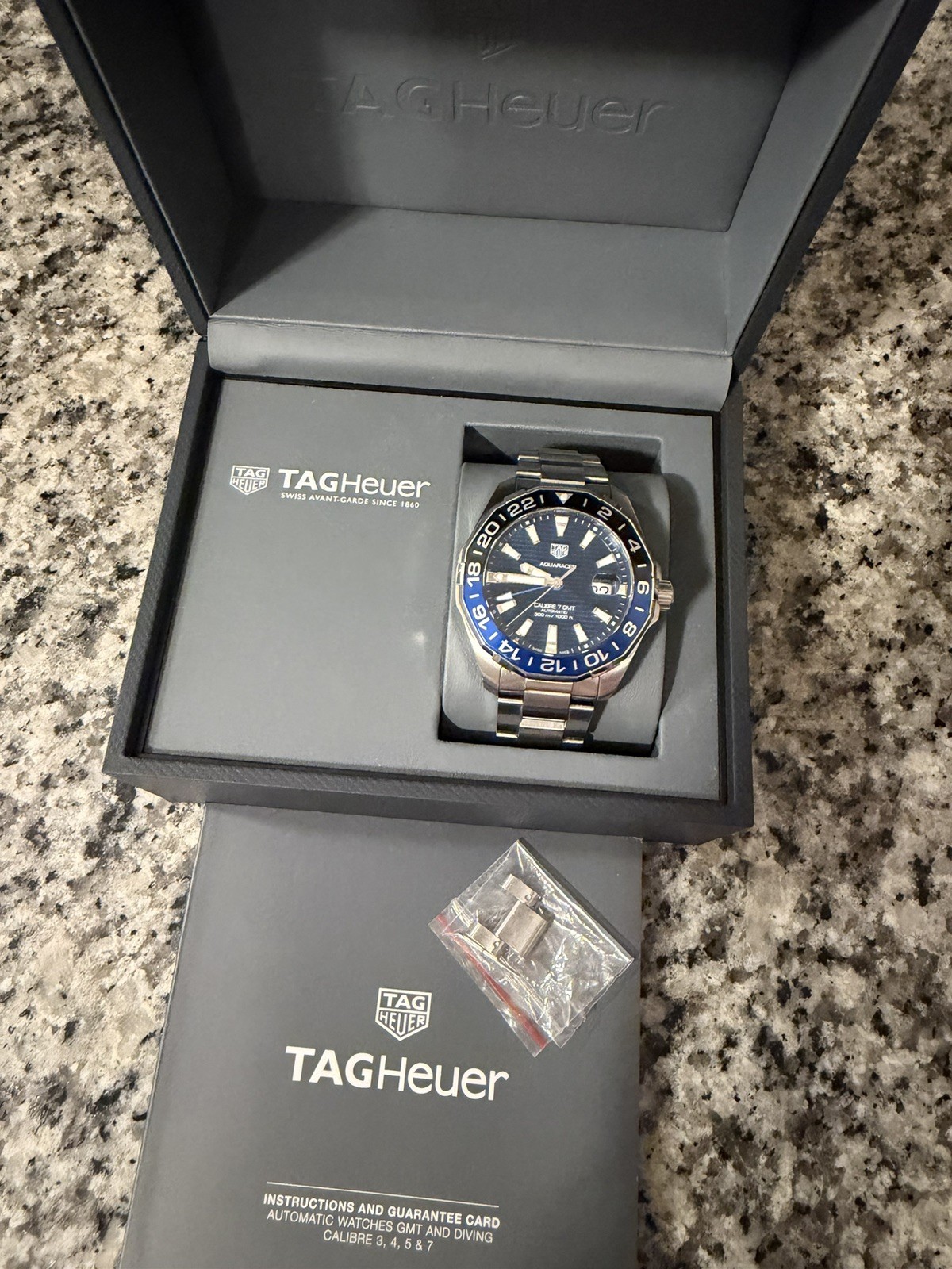 TAG Heuer Aquaracer Blue Men’s Watch – 43mm – WAY201T.BA0927 – Batman GMT