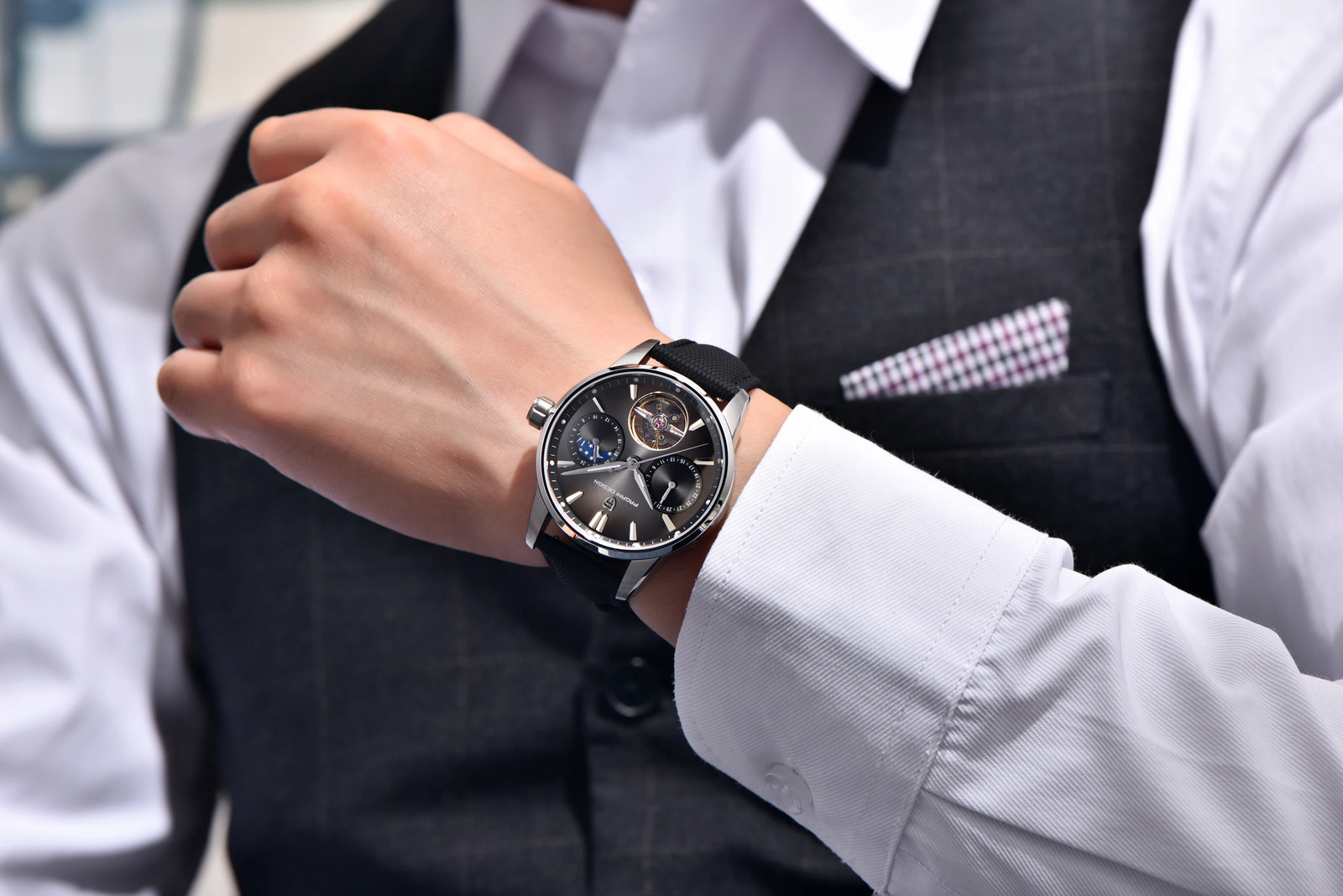 2026 Men Mechanical Watch 41mm Sapphire Crystal Stainless Steel Waterproof