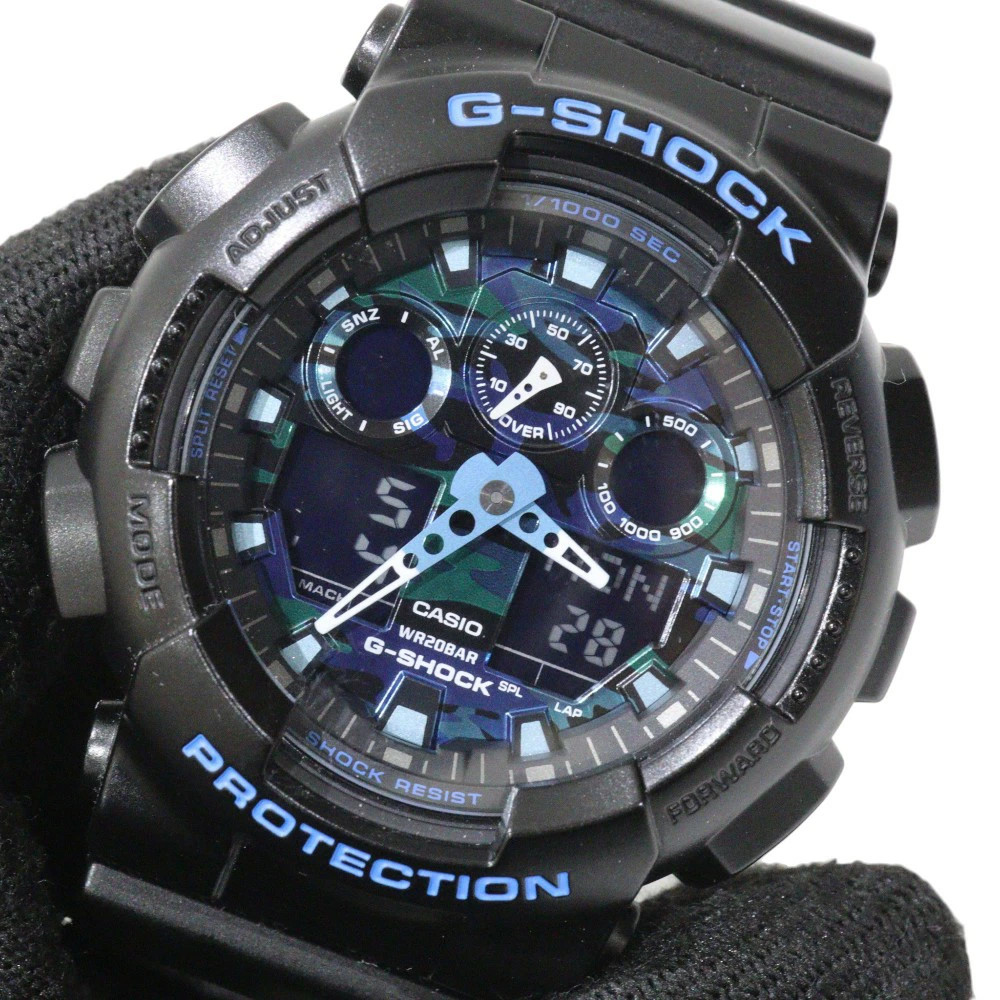 CASIO GA-100CB-1AJF Blue Case Size 51.2mm Men’s Used Watch #51119