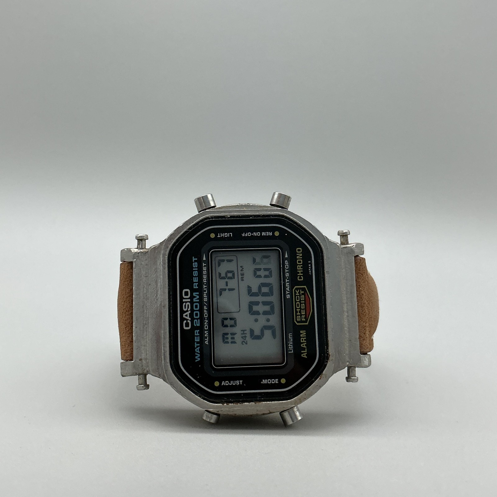 Vintage Casio Mens Watch 38mm Gray Digital 901 DW-5600 Chrono New Battery