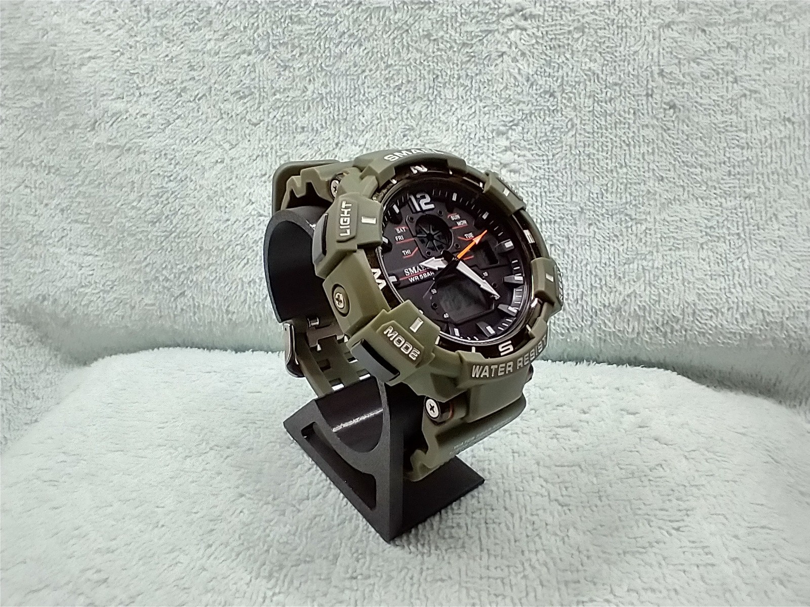 SMAEL DIGITAL/ANALOG CAMO/MILITARY STYLE MULTI-FUNCTIONAL ABS/TPU STRAP WATCH